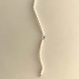 Pulseira de Pérolas com Água Marinha